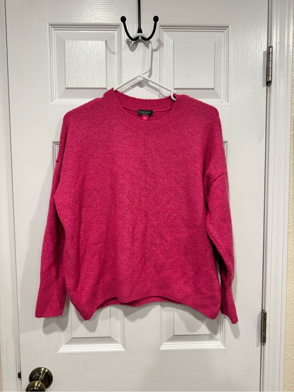 Vince Camuto Vibrant Pink Crewneck Sweater